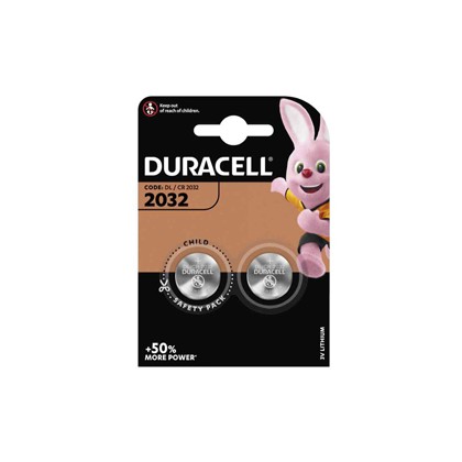 BLISTER 2 PILE LITIO DURACELL 3V (DL2032) DU22B2 - Conf da 10 pz.