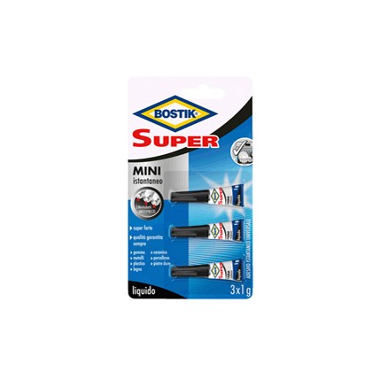 Colla istantanea universale Bostik Super Mini Blister 3x1g D2747