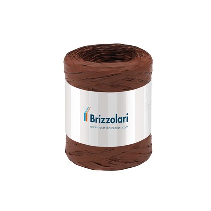 Rafia sintetica 6802 5mmx200mt colore marrone 14 Brizzolari 01003714