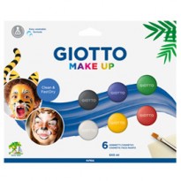 Set 6 ombretti cosmetici Make Up colori classici 5ml Giotto 476200