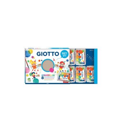 Set 8 astucci da 15 acquerellini Party Gifts Giotto 315000 - Conf da 10 pz.