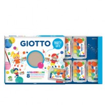 Set 8 astucci da 15 acquerellini Party Gifts Giotto 315000