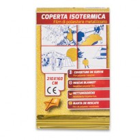 Coperta isotermica oro/argento COP216