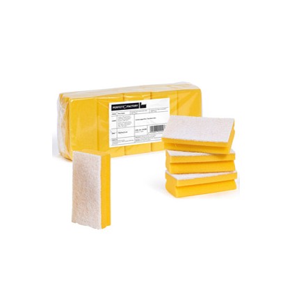 Pack 10 Spugne giallo Pro Color PERFETTO 0220B