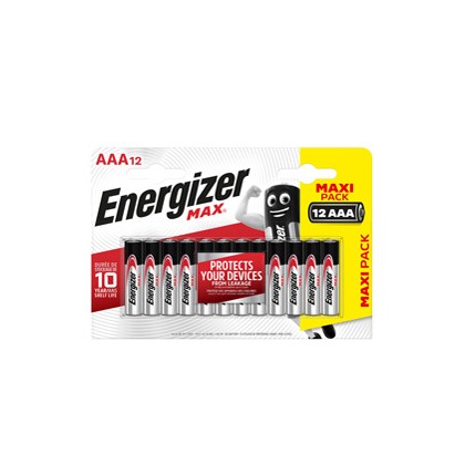 Blister 12 pile ministilo AA A - Energizer Max E301530400