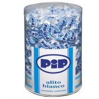 Caramelle confettate Pip Alito bianco barattolo 800 pz 06252500
