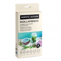 Set 6 Coperchi in silicone Sigillafresco Perfetto 29013