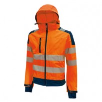 Giacca Softshell alta visibilitA Miky arancio fluo Taglia M U-Power HL169OF-M