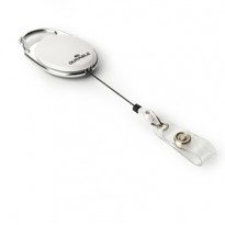 10 Chiocciole YO-YO Style Bianco con filo retrattile x portabadge Durable 8324-02