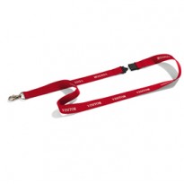 10 Cordoncini portabadge rosso stampa VISITOR Durable 8238-03