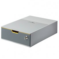 Cassettiera 1 cassetto colorato Varicolor1SAFE grigio Durable 7601-27