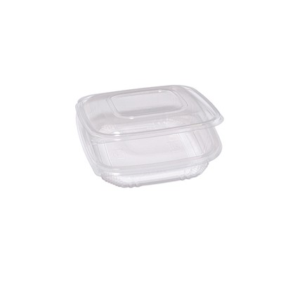 Pack 50 contenitori in PP con coperchio incernierato 18,5x18,5cm H3,7cm Cuki 48421022