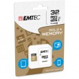 MICRO SDHC EMTEC 32GB GOLD + CON ADATTATORE ECMSDM32GHC10GP