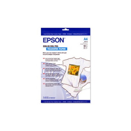 CARTA SPECIALE PER STAMPA INKJET SU TESSUTO 10fg 124gr 210x297mm A4 EPSON C13S041154