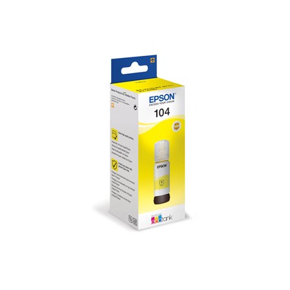 CARTUCCIA INCHIOSTRO 104, FLACONE GIALLO DA 65ML C13T00P440