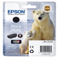 CARTUCCIA NERO EPSON CLARIA PREMIUM SERIE 26XL/ORSO POLARE, IN BLISTER C13T26214012