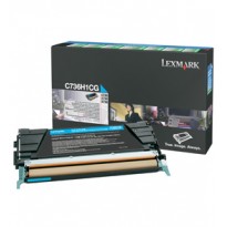 TONER CIANO C736, X736, X738, ALTA CAPACITA RETURN PROGRAM C736H1CG