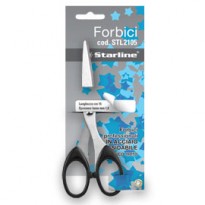 Forbici 16cm lama in acciaio impugnatura nera Starline 4370