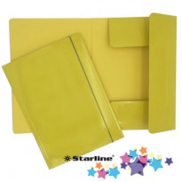 Cartella con elastico 25x34cm Giallo Queen Starline OD0032LBXXXAE04 - Conf da 10 pz.