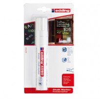 Marcatore EDDING 4090 punta scalpello gesso liquido bianco E-4090 049