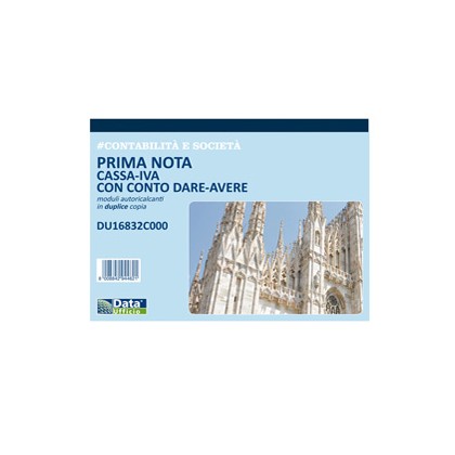 Blocco prima nota cassa/iva c/conto dare-avere 50/50copie autor. DU16832C000 DU16832C000