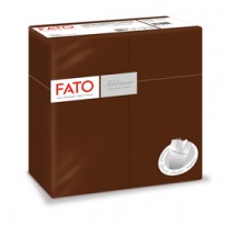 50 Quick Pocket 40x40cm color cacao Linea Airlaid Fato 88480301