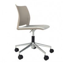 Seduta home/office Alpha APGT beige senza braccioli APGT/BE/XBE