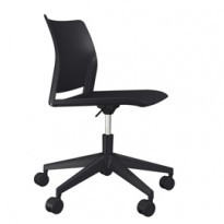 Sedia home/office Alpha GN nero S/braccioli APGN nero