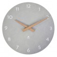 Orologio da parete 30cm grigio chiaro/legno HorMilena Alba HORMILENA G