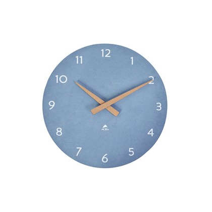 Orologio da parete 30cm blu chiaro/legno HorMilena Alba HORMILENA B