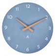 Orologio da parete 30cm blu chiaro/legno HorMilena Alba HORMILENA B