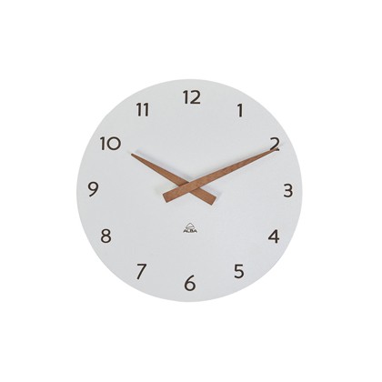 Orologio da parete 30cm bianco/legno HorMilena Alba HORMILENA BC