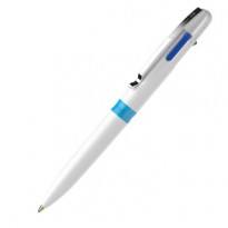 Penna a sfera Take 4 a quattro colori punta M fusto bianco Schneider P138049 - Conf da 10 pz.