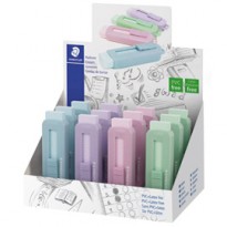 Gomma a scorrimento Staedtler eraser involucro colori pastello assortiti 525 PS1P-S - Conf da 12 pz.