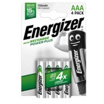 Blister 4 pile ricaricabili AAA - Energizer Power Plus E300850300