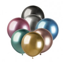 Busta 25 palloncini D48cm metal glossy assortiti Big Party 74743