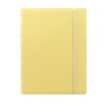 Notebook f.to A5 a righe 56 pag. giallo limone similpelle Filofax L115061