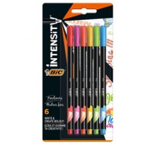 Astuccio 6 fineliner Intensity 0,8mm colori assortiti Rainbow BIC 503926