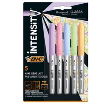 Astuccio 5 marcatori Intensity punta tonda colori assortiti Pastel BIC 999132