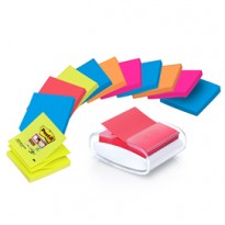 DISPENSER PRO +12 ricarche Post-it  Super Sticky Z-Notes colori ass. 76x76mm 7100039361