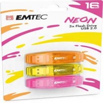 MEMORIA USB2.0 C410 16GB 3PZ NEON ECMMD16GC410P3NEO