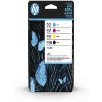 Hp COMBO PACK 4 CARTUCCE INK OFFICEJET HP 950 NERO 951 CIANO MAG GIALLO 6ZC65AE