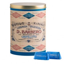 Gianduiotti gusto caramello salato scatola metallo Barbero-prodotto stagionale METALGC