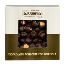 Tavoletta di cioccolato fondente con nocciole 120gr in astuccio -stagionale NOCCF