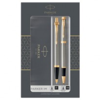 Gift Set sfera M + roller a sfera IM Brushed Metal GT Parker 2093217