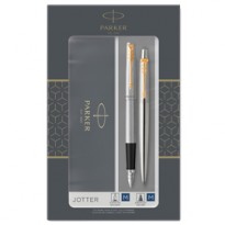 Gift Set DUO Jotter stainless steel GT sfera+ stilografica M Parker 2093257