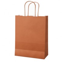 25 shoppers Twisted carta kraft 26x11x34,5cm terracotta Mainetti Bags 091513