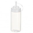Squeeze bottle trasparente per salse 500ml Leone T5005