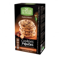 Confezione da 175gr cookies cioccolato e nocciola - Le moulin du privert 0827759