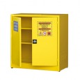 Armadio di sicurezza per liquidi infiammabili 107,5x50x110cm giallo ARM003B